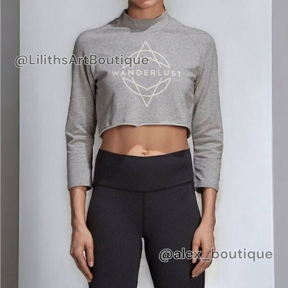 Adidas Wanderlust Crop Top Tee(K008)- Size XS for Women - Picture 1 of 8
